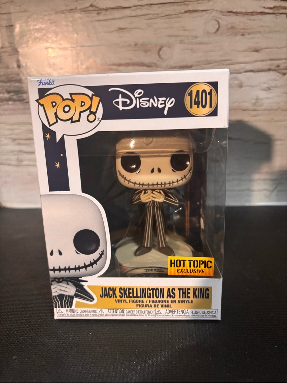 Funko Pop! Disney Jack Skellington As The King - Black & Cream